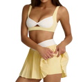 Lemon Luxe Tennis Skirt